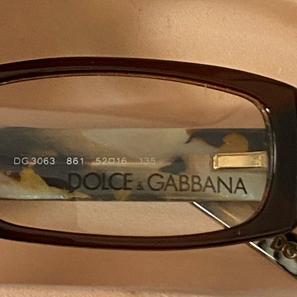 Vintage Dolce & Gabbana Dark Brown Women's Glasses